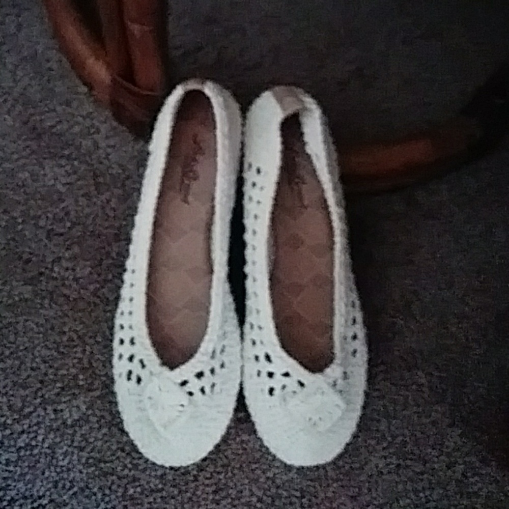 LUCKY BRAND SIZE 7 SUPERCUTE CROCHETED SLIP ON